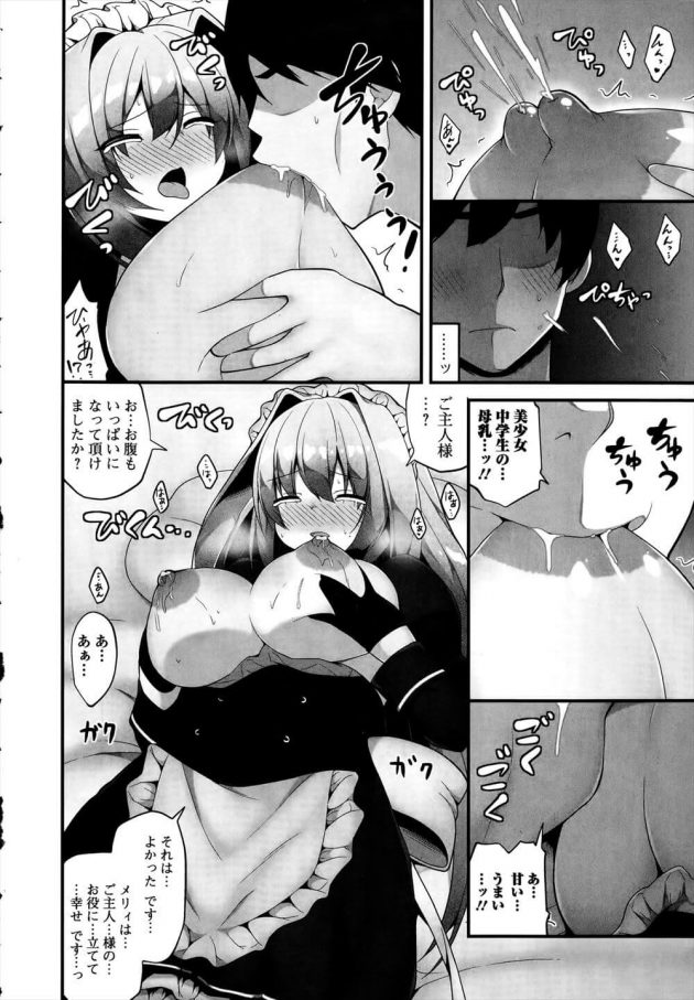 【エロ漫画】抱き枕が擬人化したニーソックスはいたメイドと中出しセックス！【無料 エロ同人】 (14)