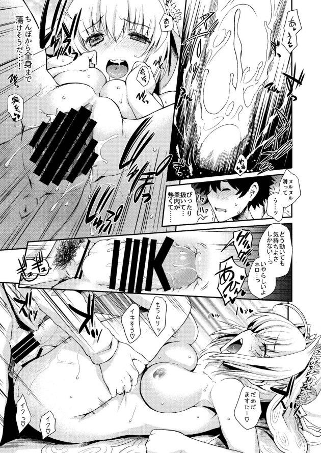 【エロ同人 Fate/Grand Order】彼女からパイズリフェラをされ６９でクンニからアナルファック【無料 エロ漫画】(13)